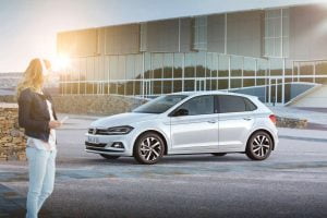 Белый Volkswagen Polo Beats. 2018 модельный год