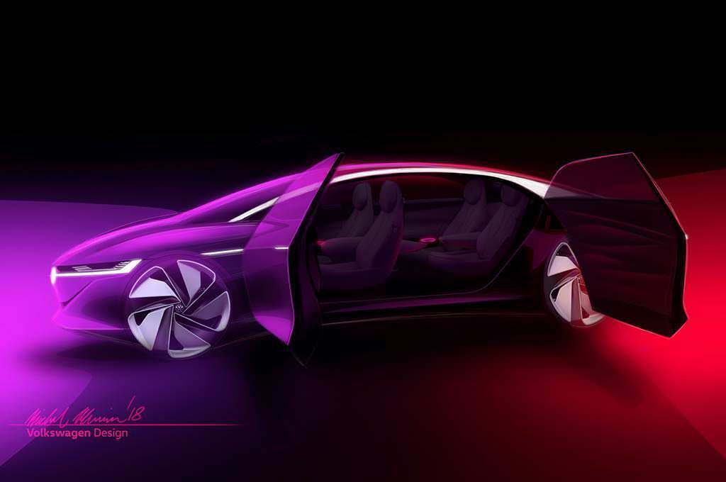 Фастбэк Volkswagen ID Vizzion Concept Фастбэк Volkswagen ID Vizzion Concept
