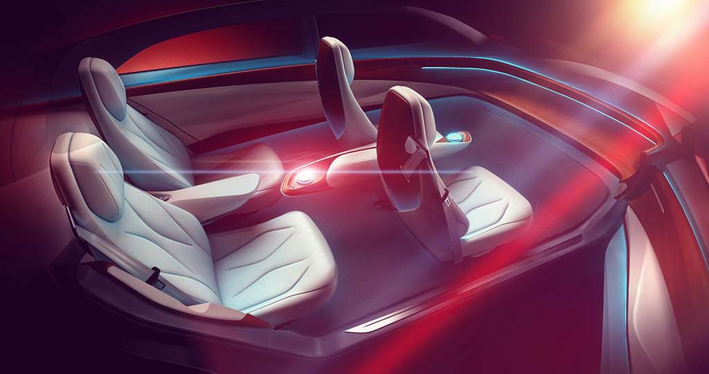 Наброски салона Volkswagen ID Vizzion Concept Наброски салона Volkswagen ID Vizzion Concept