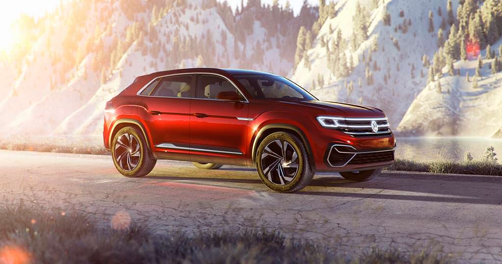 Стильный кроссовер Volkswagen Atlas Cross Sport Concept Стильный кроссовер Volkswagen Atlas Cross Sport Concept