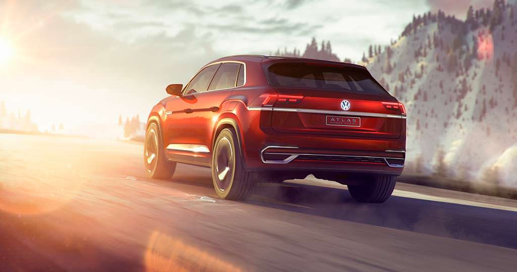Новый Volkswagen Atlas Cross Sport Concept Новый Volkswagen Atlas Cross Sport Concept