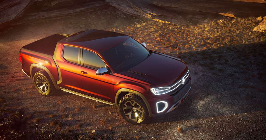 Новый Volkswagen Atlas Tanoak Pickup Concept Новый Volkswagen Atlas Tanoak Pickup Concept