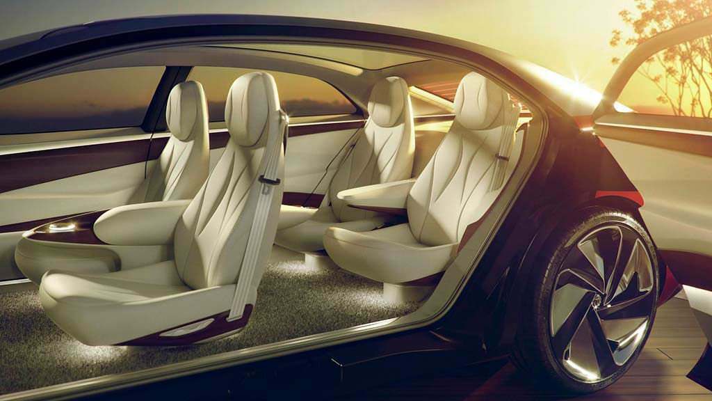 Четырехместный салон Volkswagen I.D. Vizzion Concept Четырехместный салон Volkswagen I.D. Vizzion Concept