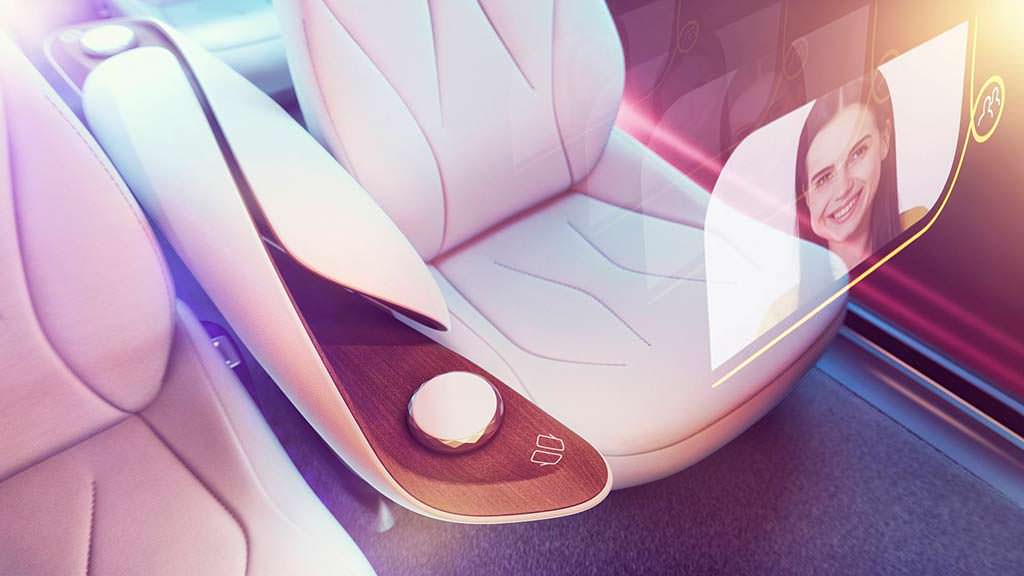 Проекционные дисплеи Volkswagen I.D. Vizzion Concept Проекционные дисплеи Volkswagen I.D. Vizzion Concept