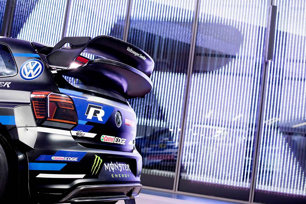 Массивное антикрыло Volkswagen Polo R Supercar Массивное антикрыло Volkswagen Polo R Supercar