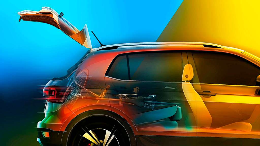В багажник VW T-Cross поместится велосипед В багажник VW T-Cross поместится велосипед