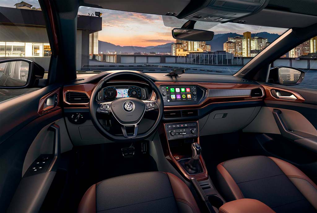 Фото внутри Volkswagen T-Cross для Латинской Америки Фото внутри Volkswagen T-Cross для Латинской Америки