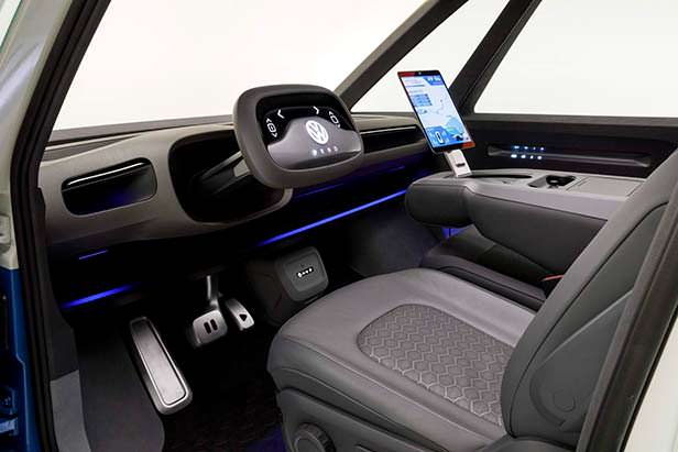 Интерьер электро-фургона Volkswagen I.D. Buzz Cargo Интерьер электро-фургона Volkswagen I.D. Buzz Cargo