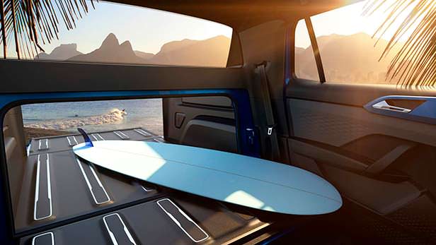 Грузовой расширяемый отсек Volkswagen Tarok Concept 2018 Грузовой расширяемый отсек Volkswagen Tarok Concept 2018