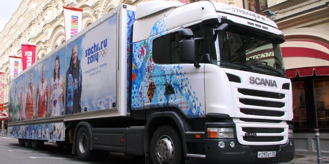 Олимпийский тягач Scania G440 Streamline