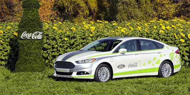 Гибридный седан Ford Fusion Energy совместно с Coca-Cola