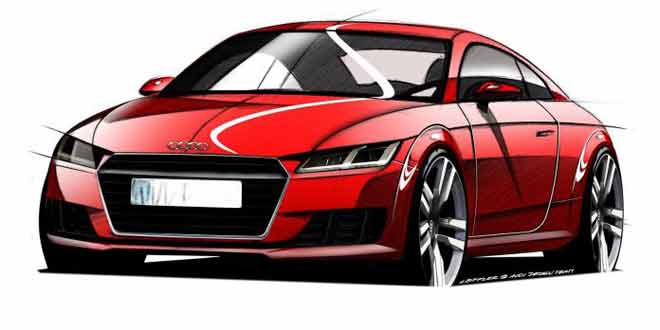 Первые скетчи купе Audi TT III | инфо, новая платформа