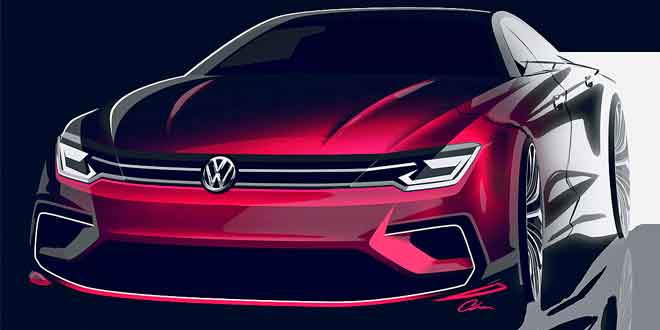 На Пекинское автошоу мчится новый концепт VW Midsize Coupe