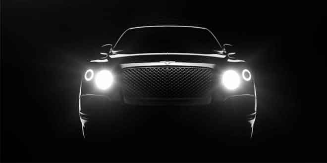Компания Bentley представила видеотизер первого кроссовера