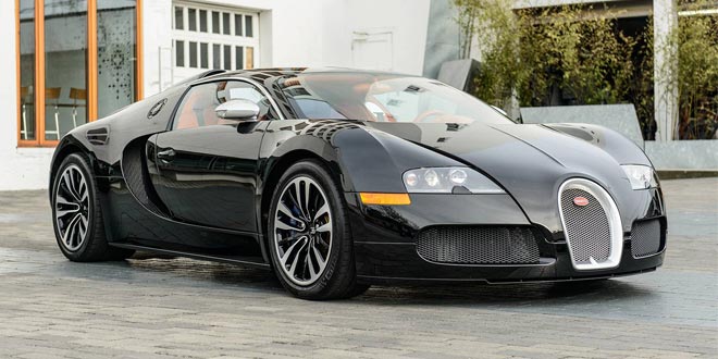 Суперкар Bugatti Veyron Sang Noir