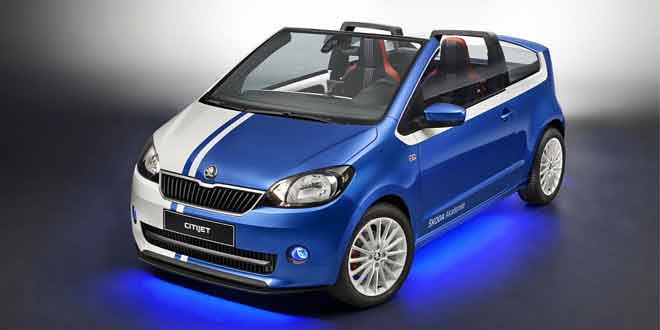 Маленький кабриолет Skoda CitiJet официально | фото, инфо