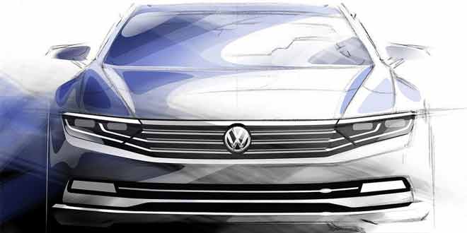 Официальные скетчи Volkswagen Passat B8 | инфо