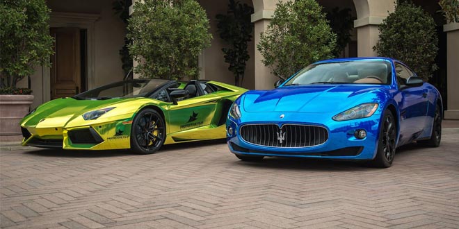 Lamborghini Aventador Roadster и Maserati GranTurismo