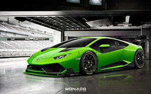 Тизер гоночного болида Lamborghini Huracan Super Trofeo от студии Monaco Auto Design
