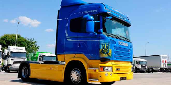 Патриотический тягач Scania R410 Free Bird
