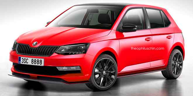 Рендер Skoda Fabia Monte Carlo Edition