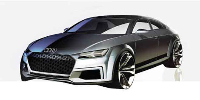 Купе Audi TT легло в основу четырехдверного концепта | скетч