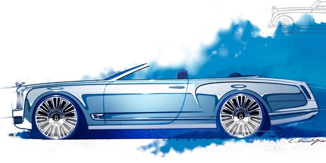 Скетч Bentley Mulsanne Cabriolet