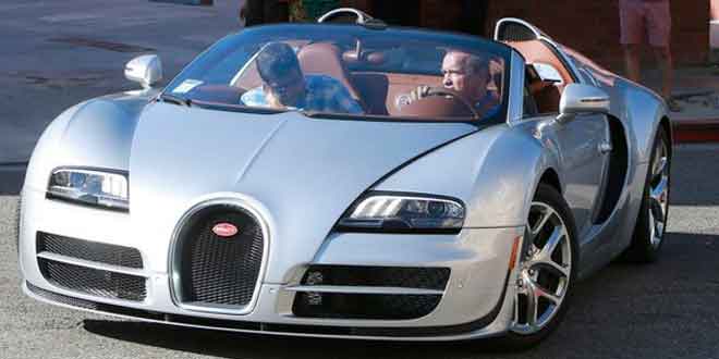 Арнольд Шварценеггер за рулем Bugatti Veyron Grand Sport Vitesse