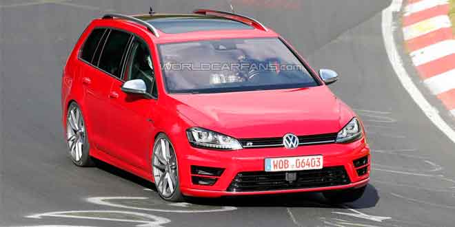 Фото | Универсал Volkswagen Golf R Variant на испытаниях