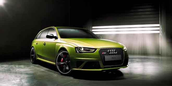 Audi RS4 Avant в фирменном зелёном цвете Porsche | фото