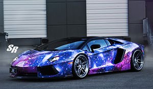 Lamborghini Aventador в Galaxy-стайлинге на дисках ADV.1