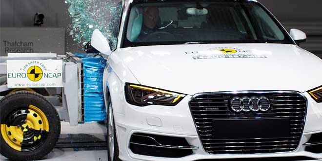 Audi A3 e-tron прошла краш-тест Euro NCAP на 5 | видео