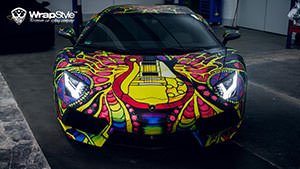Lamborghini Aventador в виниле от WrapStyle