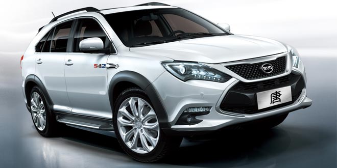 Самый мощный китайский кроссовер BYD Tang