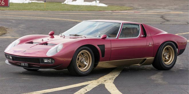 Суперкар Lamborghini Miura SVJ 1971 года выпуска