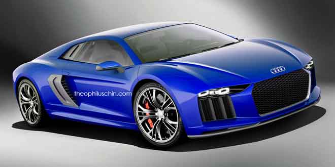 Рендер Audi R8 от theophiluschin.com