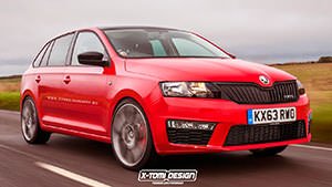 Рендер Skoda Rapid RS Spaceback от X-Tomi Design