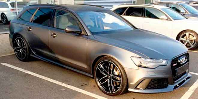 Универсал Audi RS6 Дэвида Бекхэма до аварии