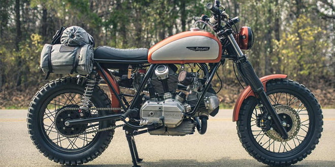 Кастом Ducati Super Scrambler из GT860 1975 года | фото