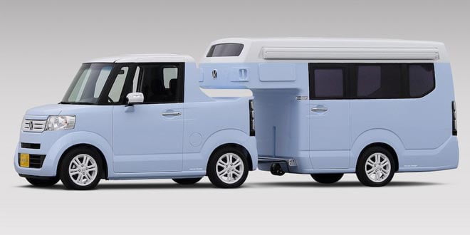 Кей-кар Honda N-Truck для кемпинга