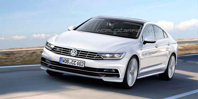 Новый Volkswagen Passat CC, неофициальный дизайн