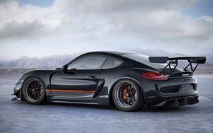 Рендер Porsche Cayman GT4 RSR от @JONSIBAL