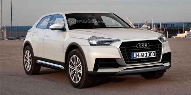 Неофициальный дизайн Audi Q1 от Motor1.com