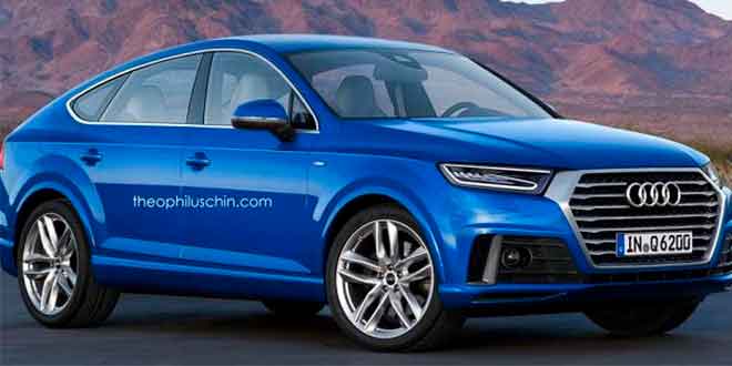 Рендер купеобразного кроссовера Audi Q6, неофициально
