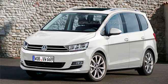 Новый Volkswagen Touran, неофициальный рендер