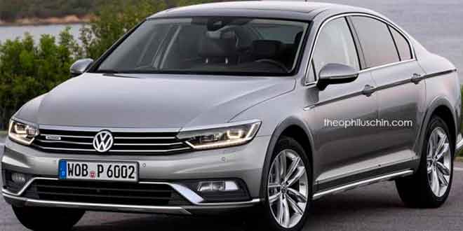 Седан Volkswagen Passat Alltrack, неофициальный рендер