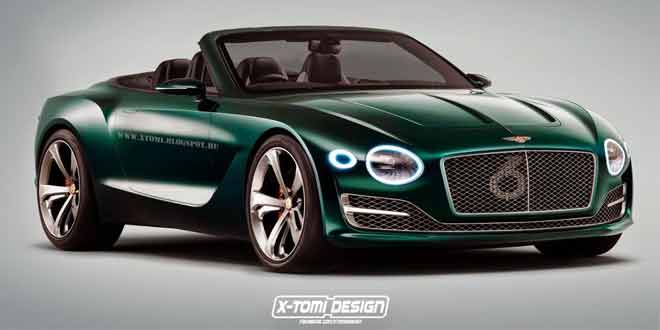 Кабриолет Bentley EXP10 Speed 6 Convertible, неофициально