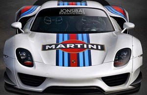 Рендер Porsche 918 Spyder от Джона Сибала
