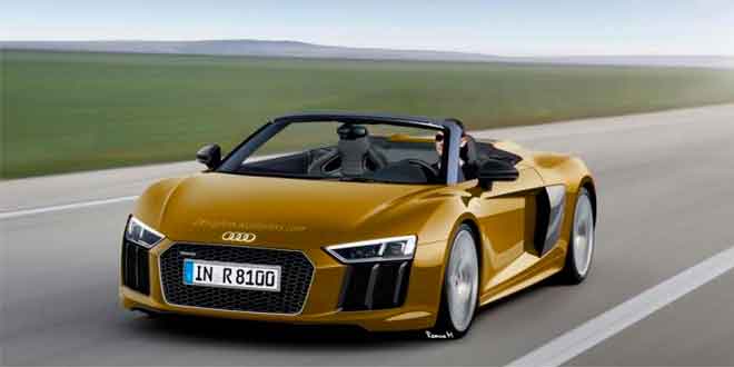 Неофициальный рендер Audi R8 Spyder нового поколения