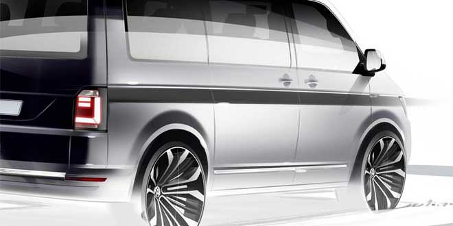 Первый официальный тизер нового VW Transporter